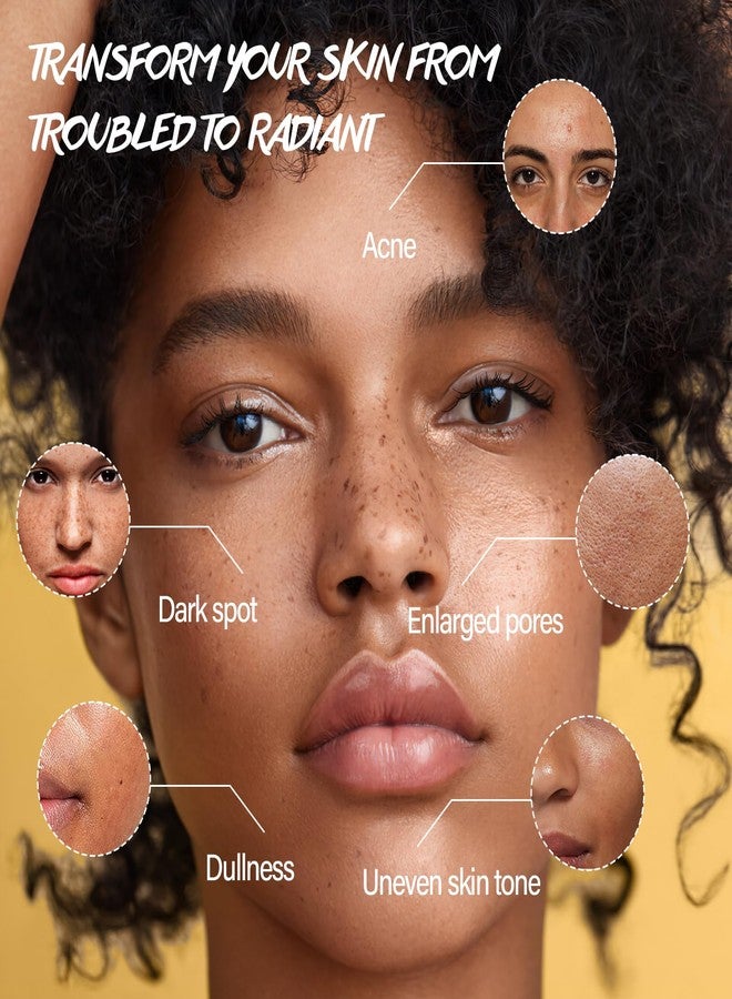 POP MODERN.C Turmeric Kojic Acid Cleansing Pads for Face 60 Pcs Turmeric Face Scrub for Dark Spots Vitamin C Exfoliating Pads Even Out Skin Tone with Exfoliating Cotton Rounds - Image 5